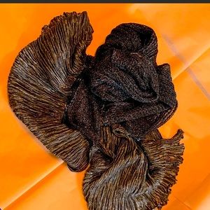 Badgley Mischka fence scarf long silk rare